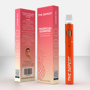 THE DOPEST HHC DISPOSABLE - TROPICAL SUNRISE | HYBRID HHC VAPE