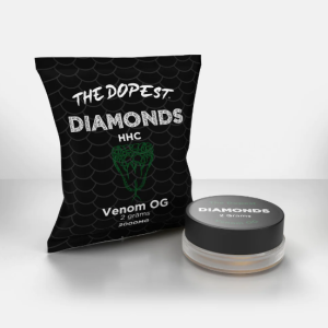 THE DOPEST HHC CONCENTRATES VENOM OG- 2 GRAMS HHC DIAMONDS