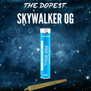 THE DOPEST HHC PRE-ROLLS - SKYWALKER OG INDICA : 2 GRAMS EACH