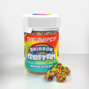 THE DOPEST HHC GUMMIES RAINBOW GUMMY CLUSTERS - 450MG HHC