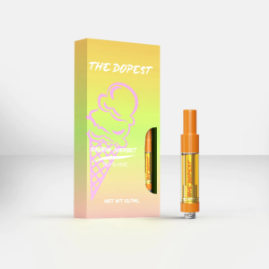 THE DOPEST HHC CARTRIDGE - RAINBOW SHERBET - HYBRID HHC VAPE