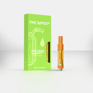 THE DOPEST HHC CARTRIDGE - SOUR DIESEL | SATIVA HHC VAPE