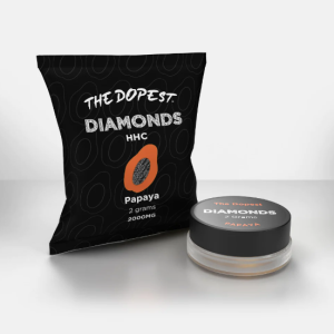 THE DOPEST HHC CONCENTRATES PAPAYA - 2 GRAMS HHC DIAMONDS
