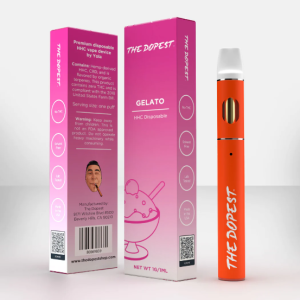 THE DOPEST HHC DISPOSABLE - GELATO | INDICA HHC VAPE