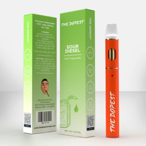 THE DOPEST HHC DISPOSABLE - SOUR DIESEL | SATIVA HHC VAPE