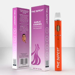 THE DOPEST HHC DISPOSABLE - GARLIC COOKIES | INDICA HHC VAPE