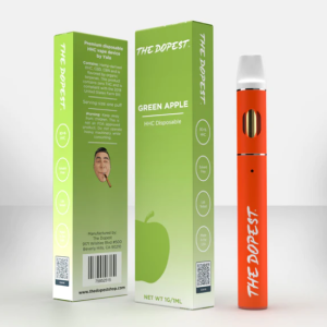 THE DOPEST HHC DISPOSABLE - GREEN APPLE | SATIVA HHC VAPE