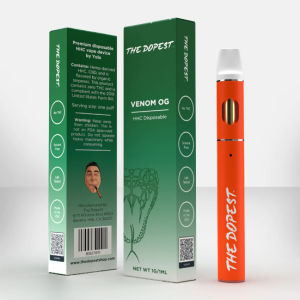 THE DOPEST HHC DISPOSABLE - VENOM OG | INDICA HHC VAPE
