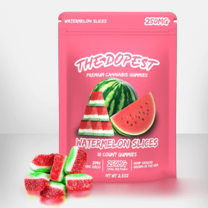 THE DOPEST HHC GUMMIES WATERMELON SLICES - 250MG