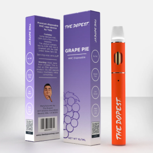 THE DOPEST HHC DISPOSABLE - GRAPE PIE | INDICA HHC VAPE